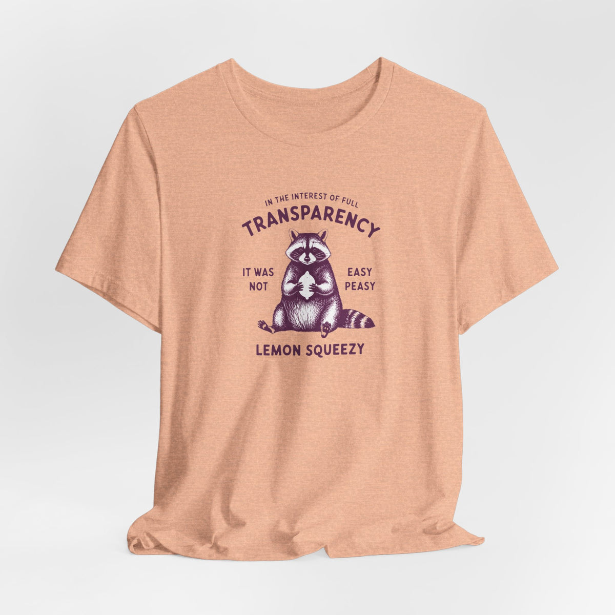 Full Transparency Raccoon - Corporate Humor T-Shirt