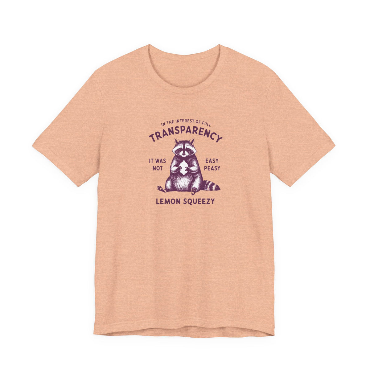 Full Transparency Raccoon - Corporate Humor T-Shirt