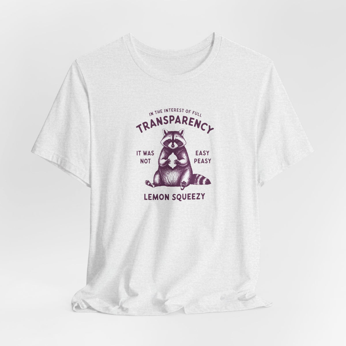 Full Transparency Raccoon - Corporate Humor T-Shirt