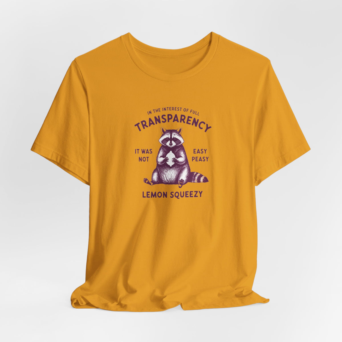 Full Transparency Raccoon - Corporate Humor T-Shirt