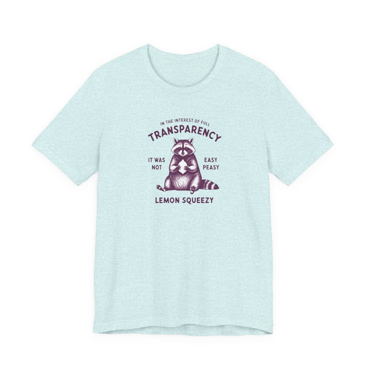 Full Transparency Raccoon - Corporate Humor T-Shirt