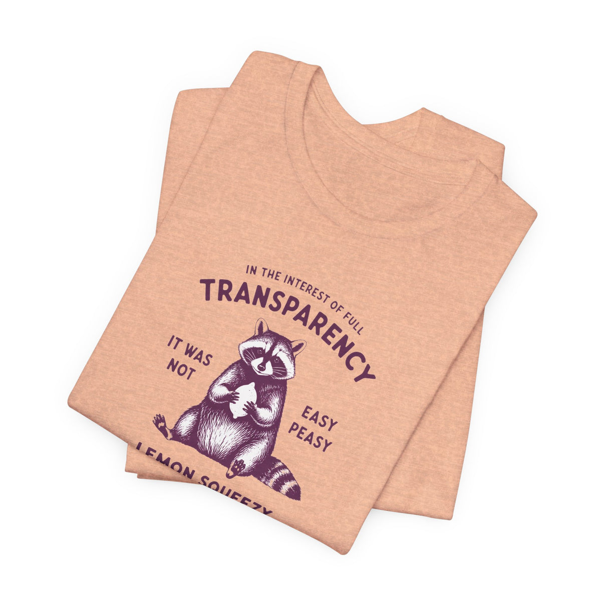 Full Transparency Raccoon - Corporate Humor T-Shirt