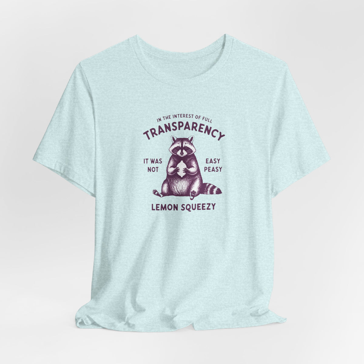 Full Transparency Raccoon - Corporate Humor T-Shirt