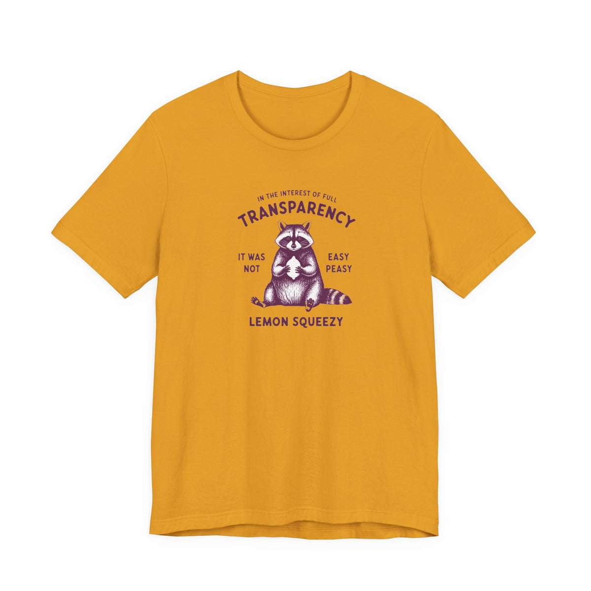Full Transparency Raccoon - Corporate Humor T-Shirt