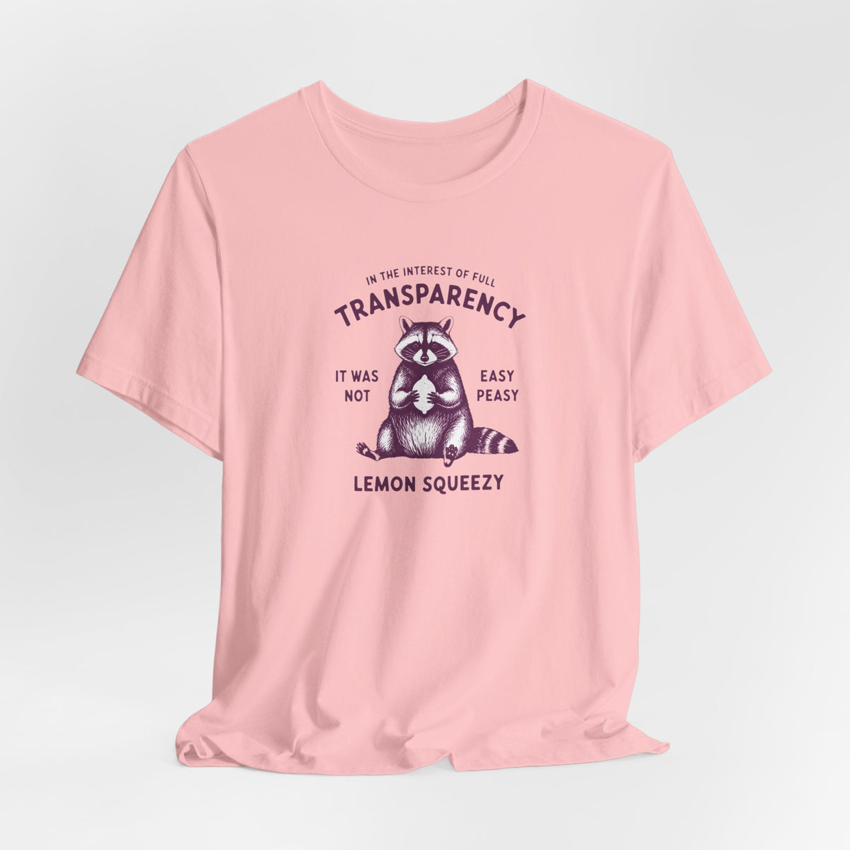 Full Transparency Raccoon - Corporate Humor T-Shirt