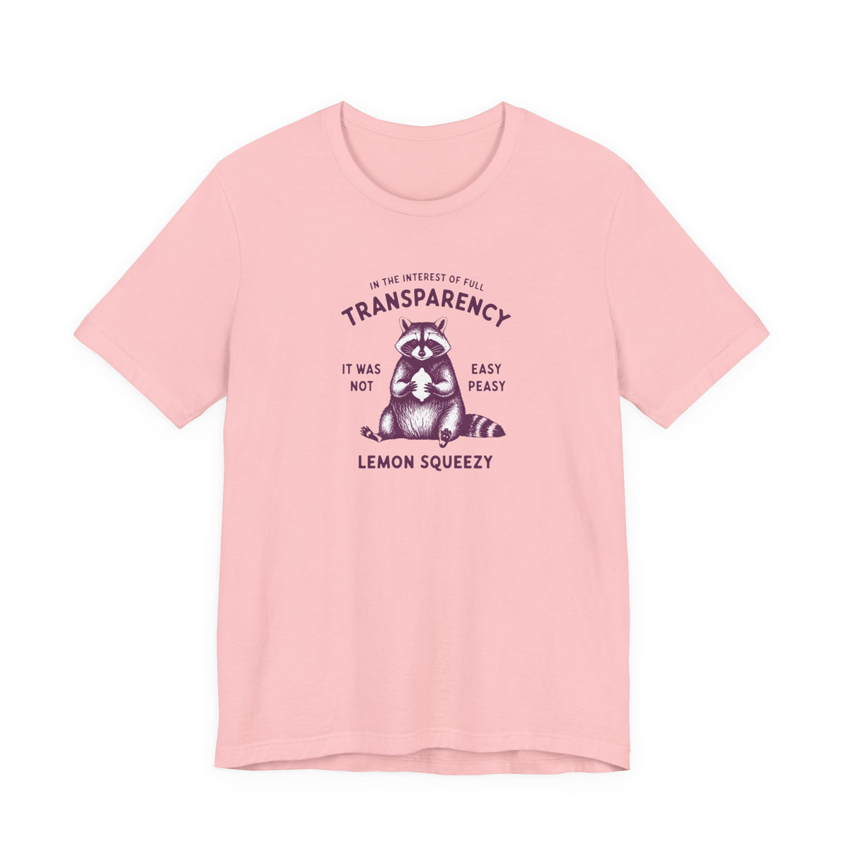 Full Transparency Raccoon - Corporate Humor T-Shirt