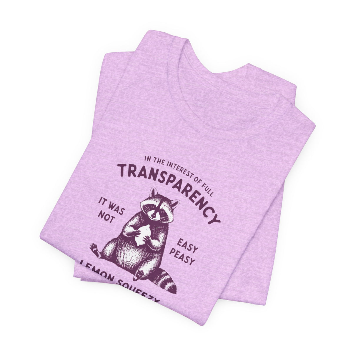 Full Transparency Raccoon - Corporate Humor T-Shirt